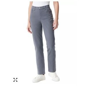 Gloria Vanderbilt Amanda Tapered Jeans Slate Grey High Rise 12 60177841-TR4